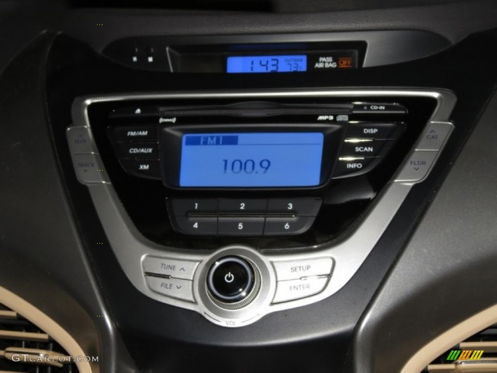 2012 Elantra GLS - Desert Bronze / Beige photo #23