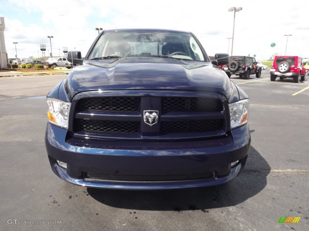 2012 Ram 1500 Express Crew Cab 4x4 - True Blue Pearl / Dark Slate Gray/Medium Graystone photo #2