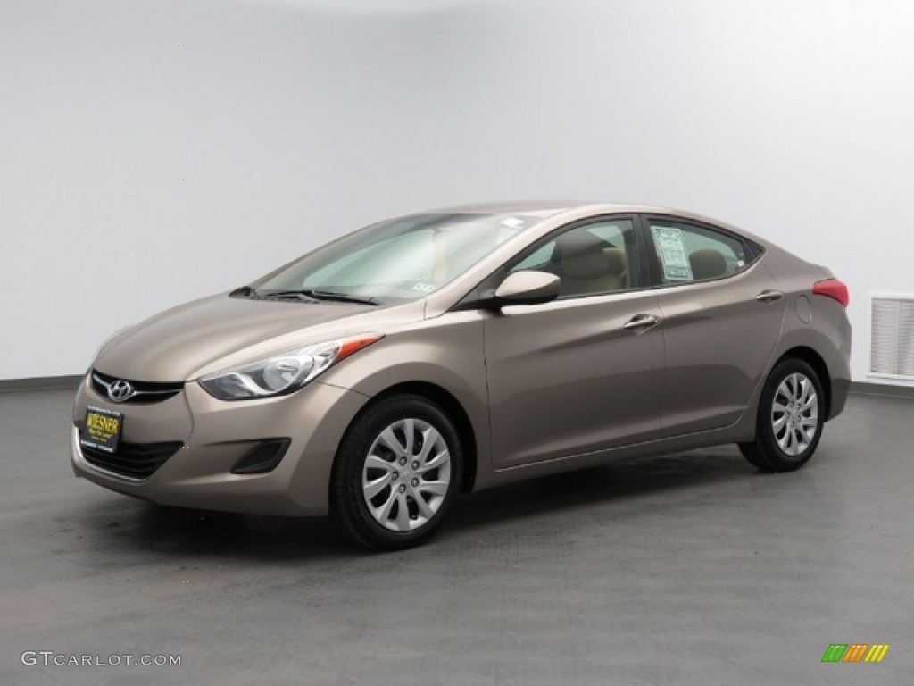 2012 Elantra GLS - Desert Bronze / Beige photo #1