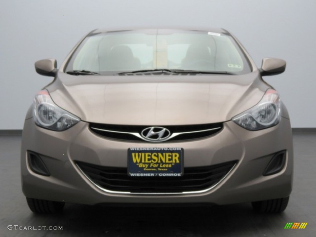 2012 Elantra GLS - Desert Bronze / Beige photo #2