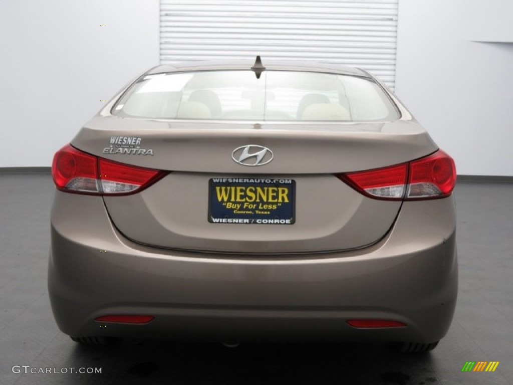 2012 Elantra GLS - Desert Bronze / Beige photo #6