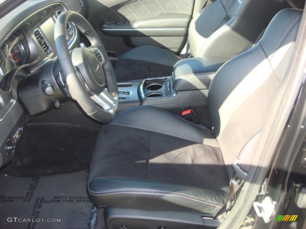 Black Interior 2013 Dodge Charger SRT8 Photo #76173750