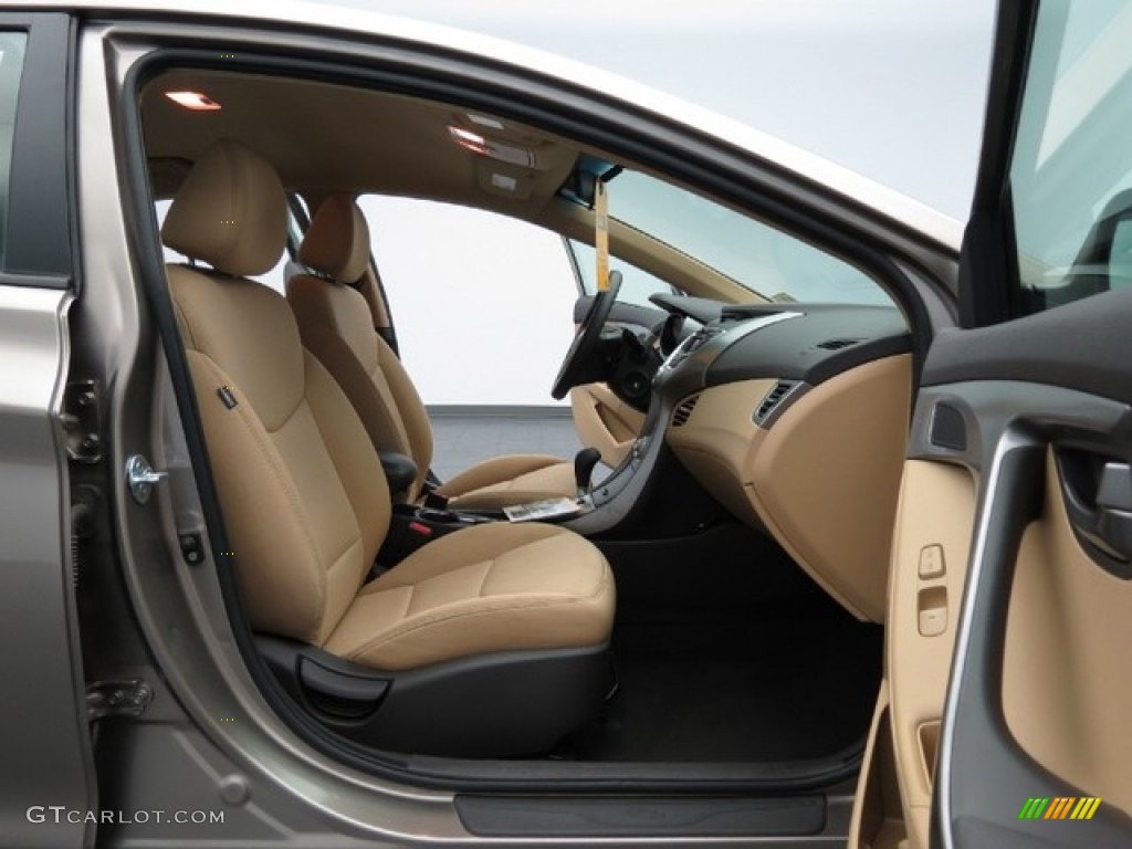 2012 Elantra GLS - Desert Bronze / Beige photo #14