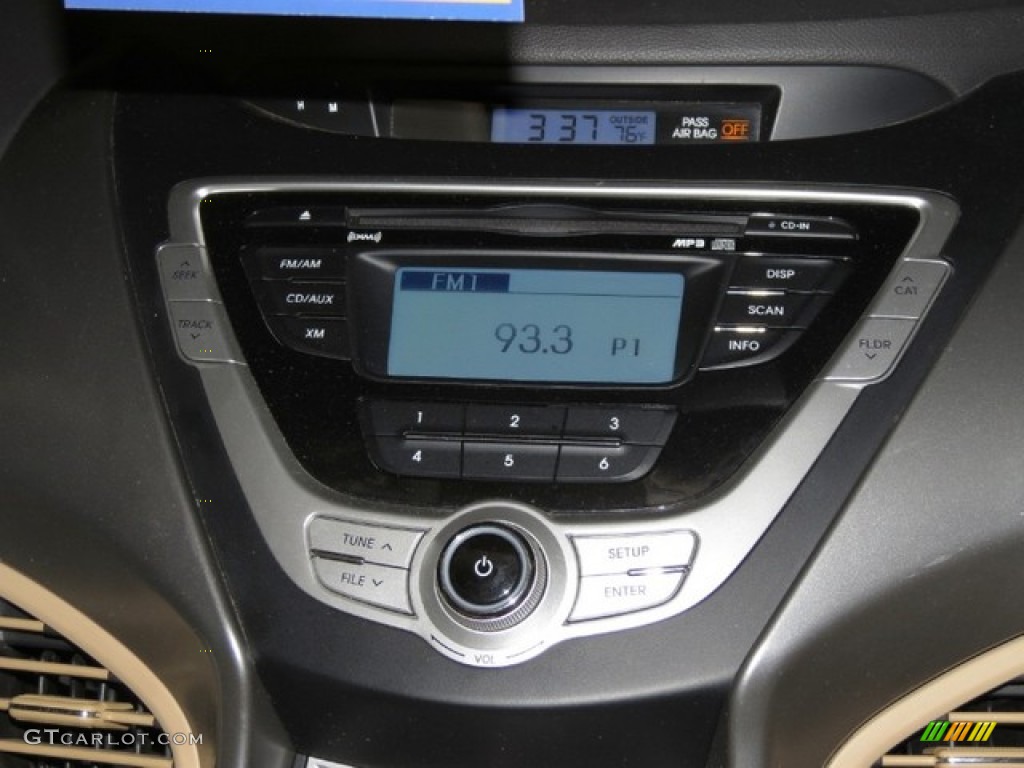2012 Elantra GLS - Desert Bronze / Beige photo #22
