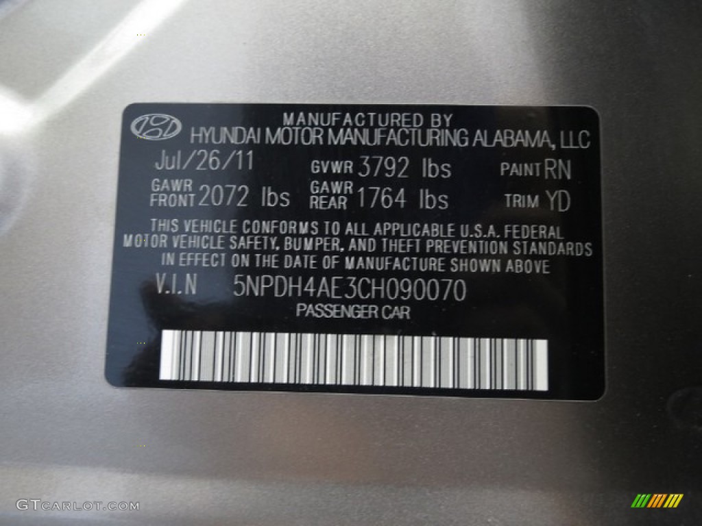 2012 Elantra GLS - Desert Bronze / Beige photo #27