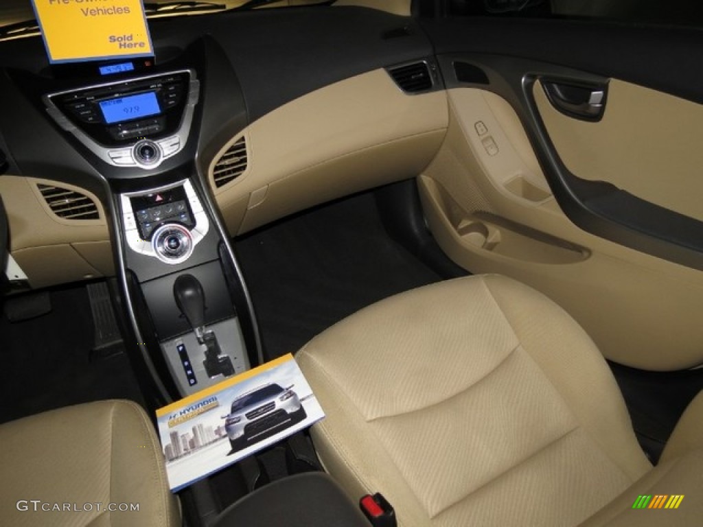 2012 Elantra GLS - Desert Bronze / Beige photo #17