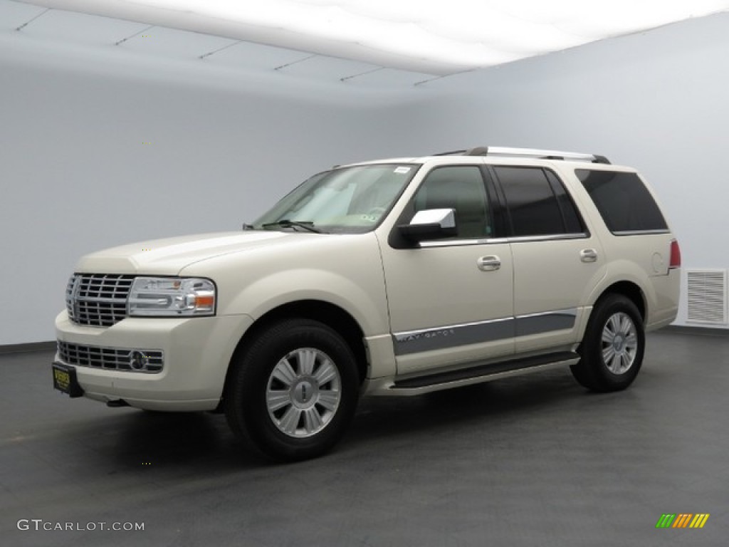 2008 Navigator Luxury - White Suede Metallic / Stone photo #1