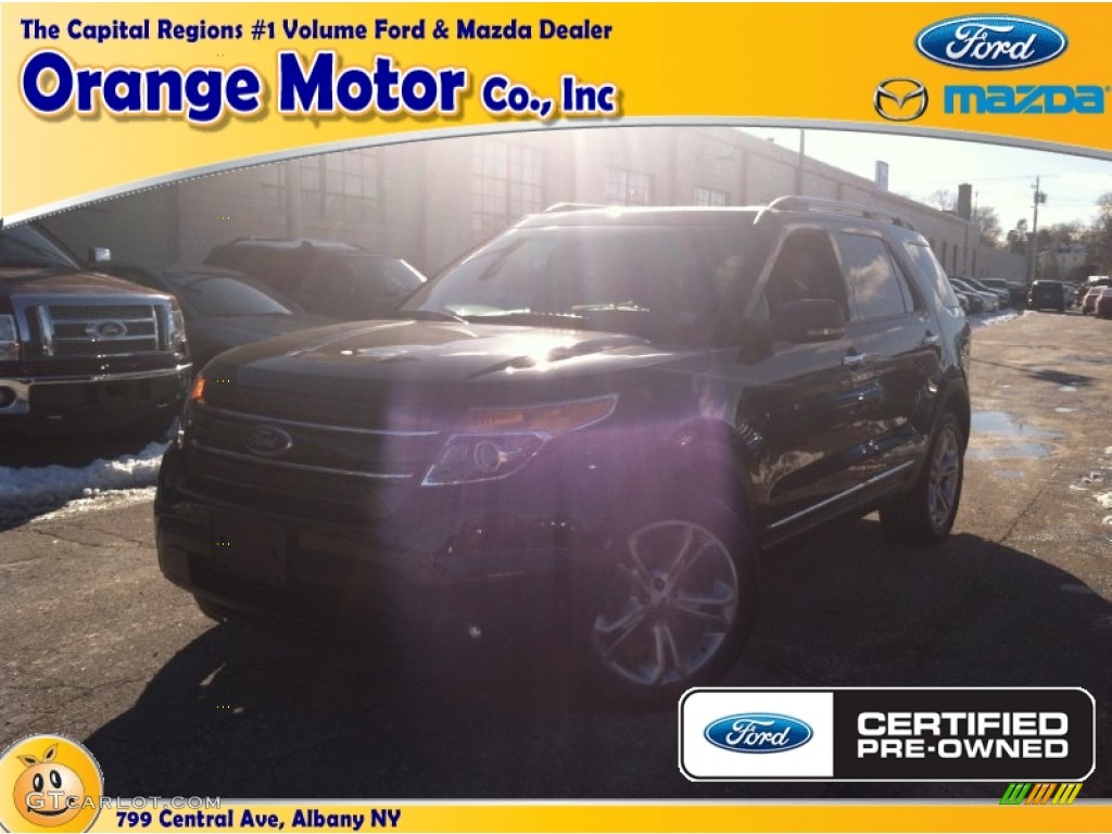 2013 Explorer Limited 4WD - Tuxedo Black Metallic / Charcoal Black photo #1