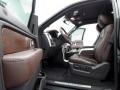 Sienna Brown Leather/Black 2010 Ford F150 Platinum SuperCrew 4x4 Interior Color