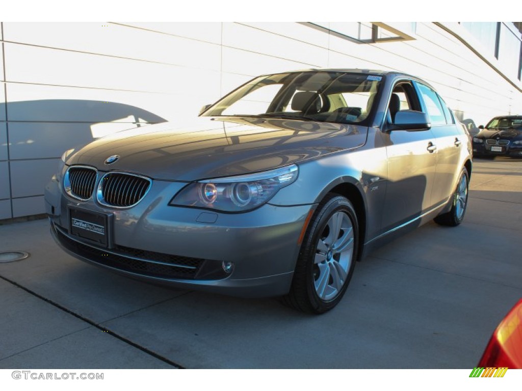 2010 5 Series 528i xDrive Sedan - Space Grey Metallic / Black photo #1