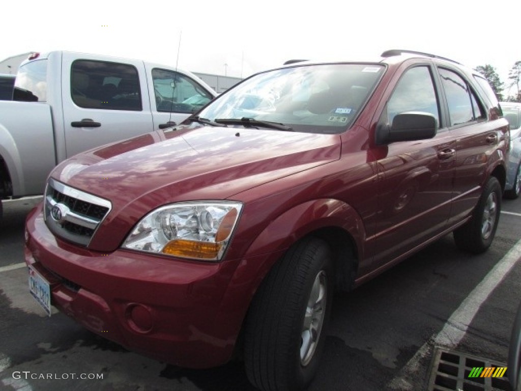 2009 Sorento LX - Spicy Red / Beige photo #1