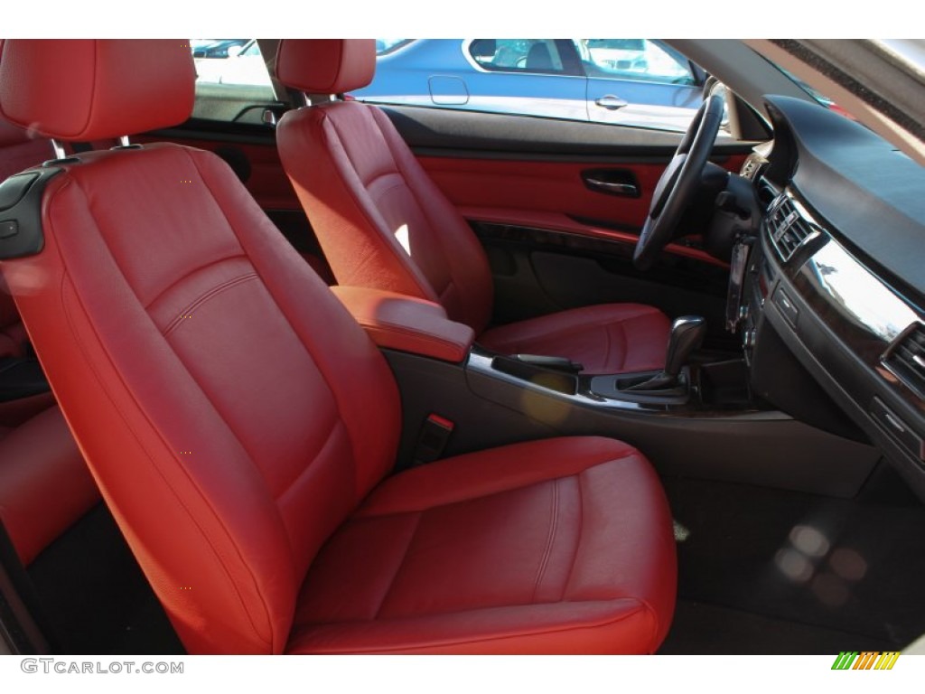 2010 3 Series 328i xDrive Coupe - Alpine White / Coral Red/Black Dakota Leather photo #9