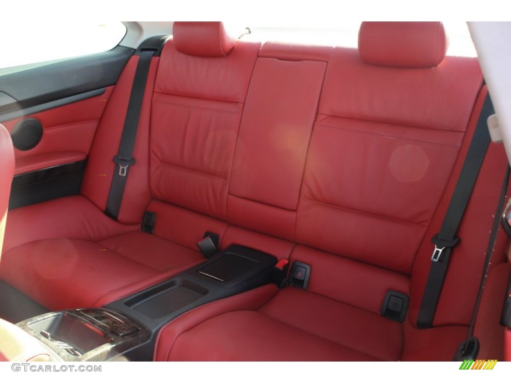 2010 3 Series 328i xDrive Coupe - Alpine White / Coral Red/Black Dakota Leather photo #15