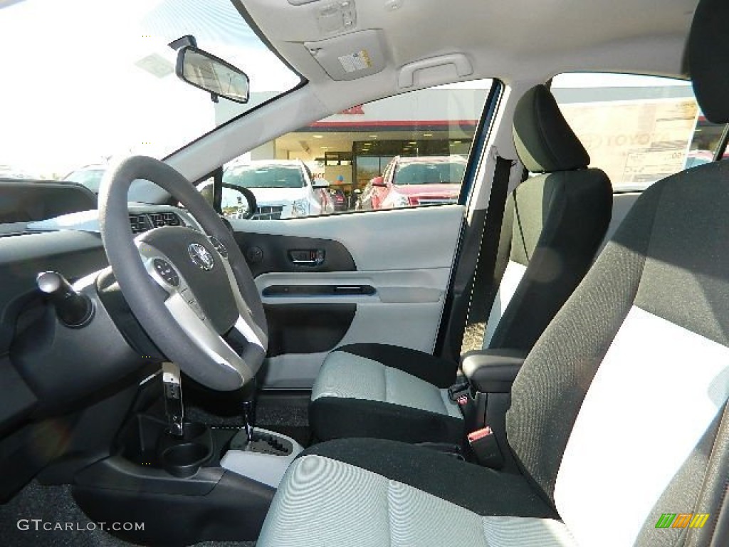 Light Blue Gray/Black Interior 2012 Toyota Prius c Hybrid Two Photo #76181447