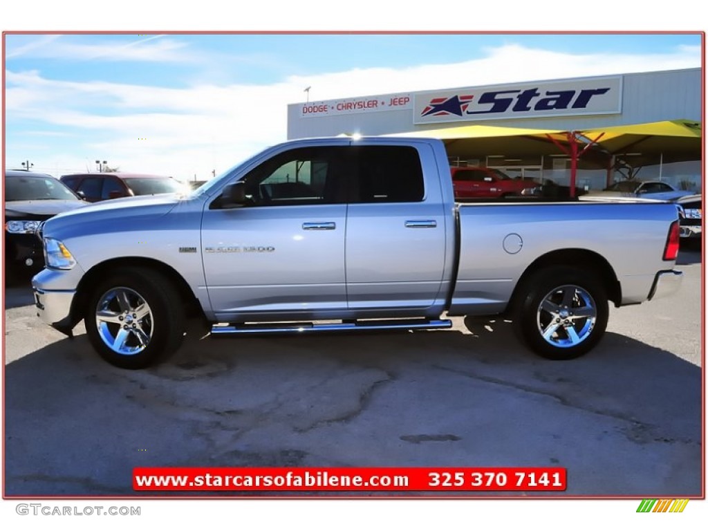 2011 Ram 1500 Lone Star Quad Cab - Bright Silver Metallic / Dark Slate Gray/Medium Graystone photo #4