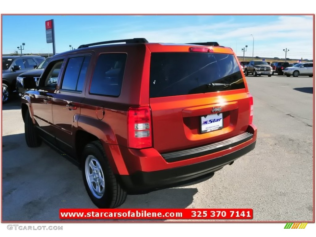 2012 Patriot Sport - Copperhead Orange Pearl / Dark Slate Gray photo #4