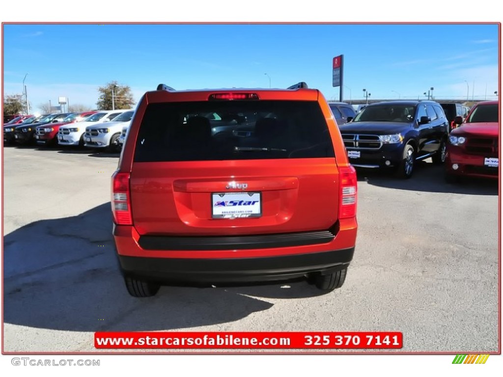 2012 Patriot Sport - Copperhead Orange Pearl / Dark Slate Gray photo #5