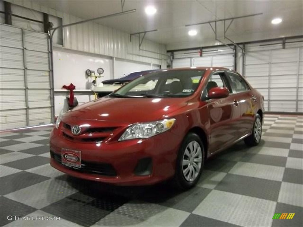 2012 Corolla LE - Barcelona Red Metallic / Ash photo #3