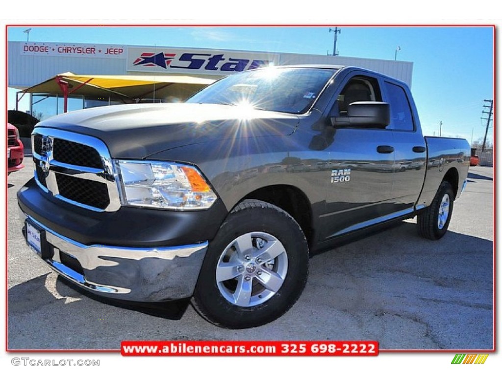 2013 1500 Tradesman Quad Cab - Prairie Pearl / Black/Diesel Gray photo #2