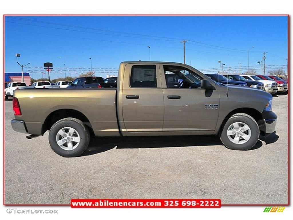 2013 1500 Tradesman Quad Cab - Prairie Pearl / Black/Diesel Gray photo #9