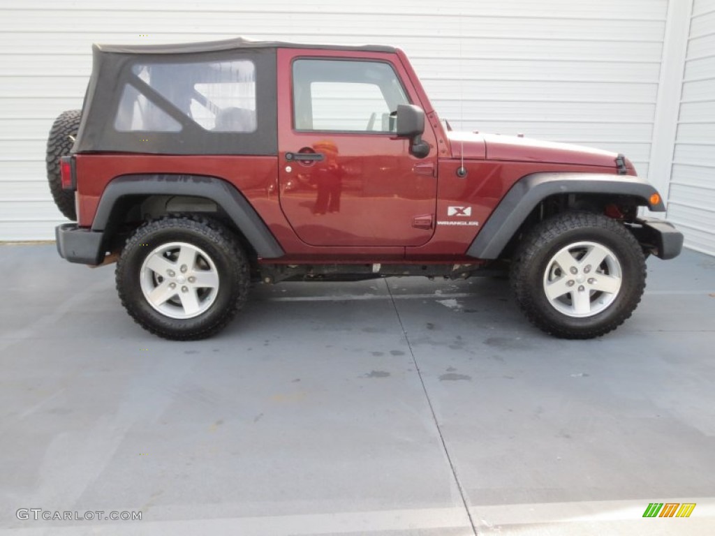 2009 Wrangler X 4x4 - Red Rock Crystal Pearl Coat / Dark Slate Gray/Medium Slate Gray photo #2