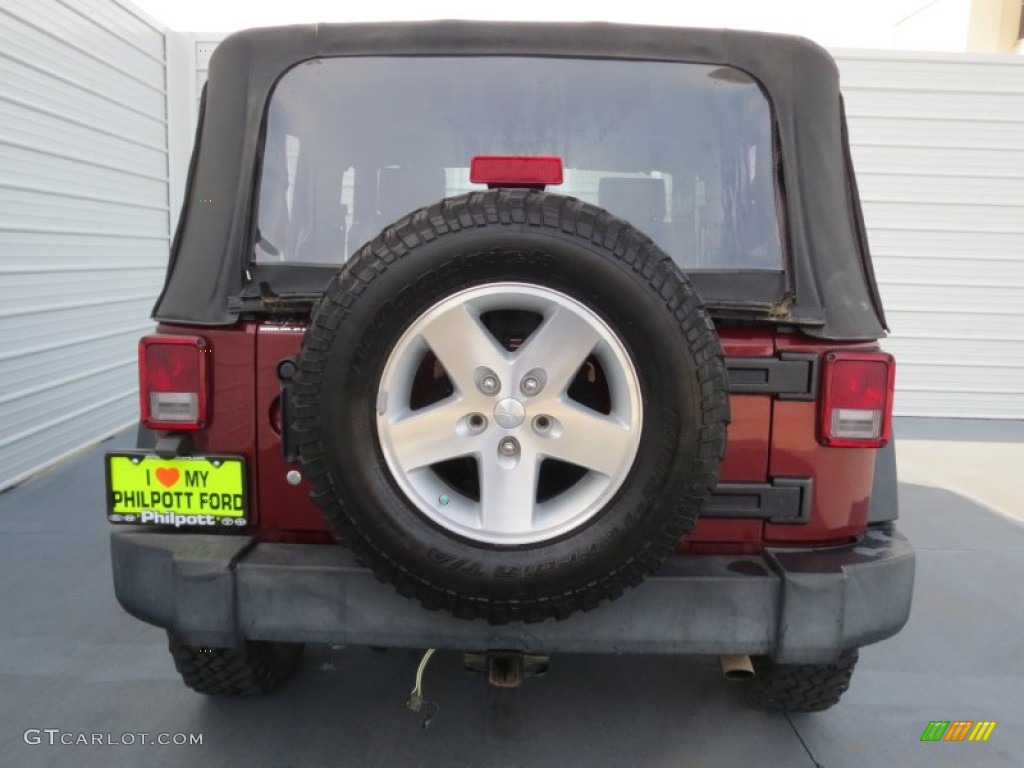 2009 Wrangler X 4x4 - Red Rock Crystal Pearl Coat / Dark Slate Gray/Medium Slate Gray photo #4