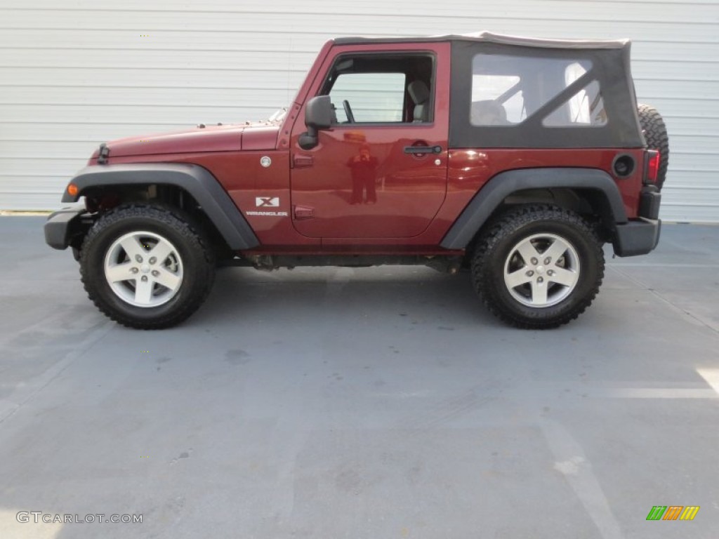2009 Wrangler X 4x4 - Red Rock Crystal Pearl Coat / Dark Slate Gray/Medium Slate Gray photo #5