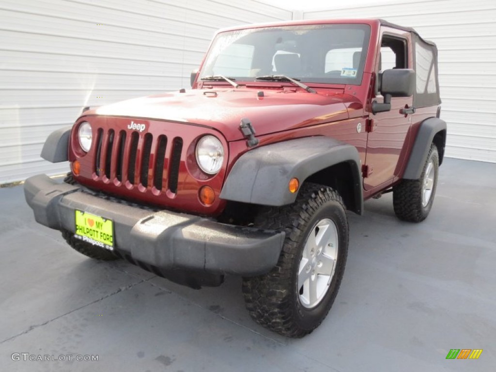 2009 Wrangler X 4x4 - Red Rock Crystal Pearl Coat / Dark Slate Gray/Medium Slate Gray photo #6