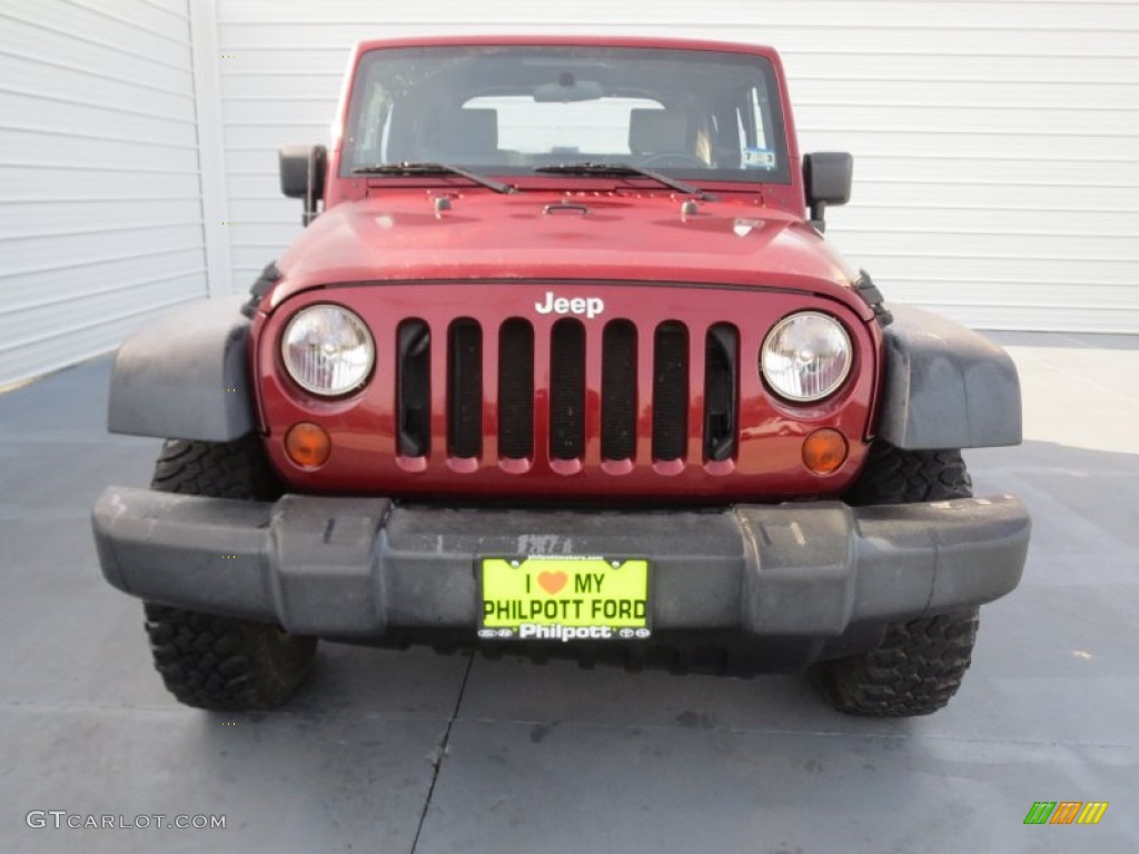 2009 Wrangler X 4x4 - Red Rock Crystal Pearl Coat / Dark Slate Gray/Medium Slate Gray photo #7