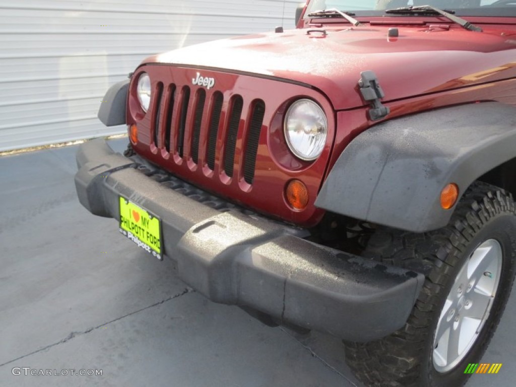 2009 Wrangler X 4x4 - Red Rock Crystal Pearl Coat / Dark Slate Gray/Medium Slate Gray photo #9