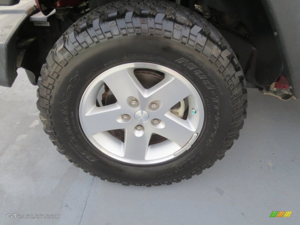 2009 Wrangler X 4x4 - Red Rock Crystal Pearl Coat / Dark Slate Gray/Medium Slate Gray photo #10
