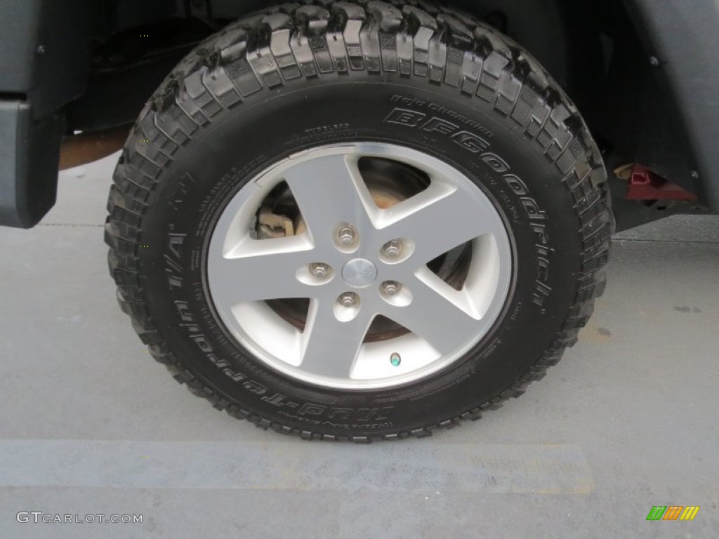 2009 Wrangler X 4x4 - Red Rock Crystal Pearl Coat / Dark Slate Gray/Medium Slate Gray photo #12