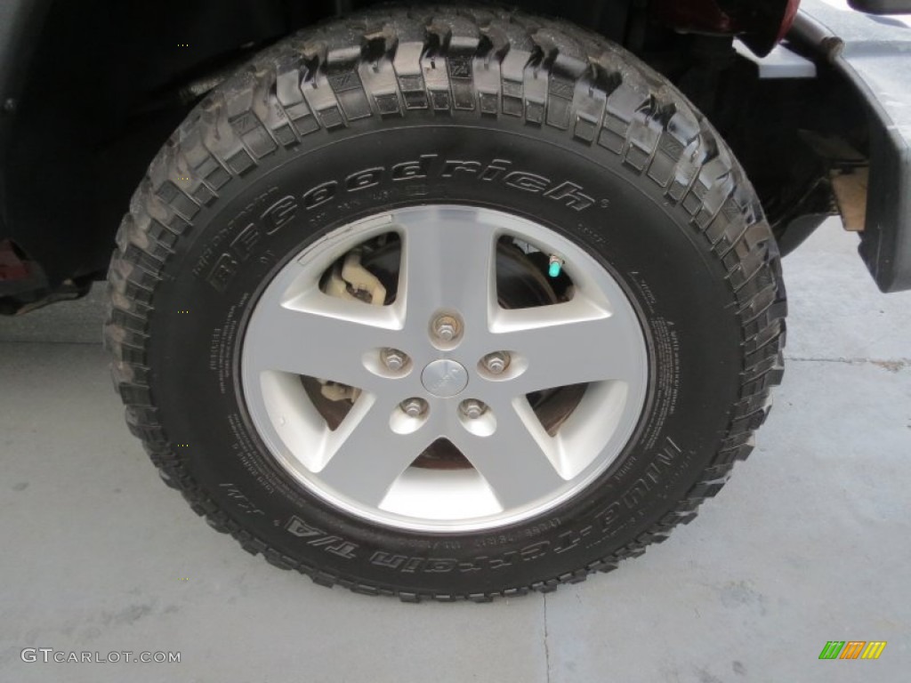 2009 Wrangler X 4x4 - Red Rock Crystal Pearl Coat / Dark Slate Gray/Medium Slate Gray photo #13