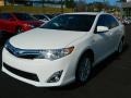 2013 Super White Toyota Camry Hybrid XLE  photo #7