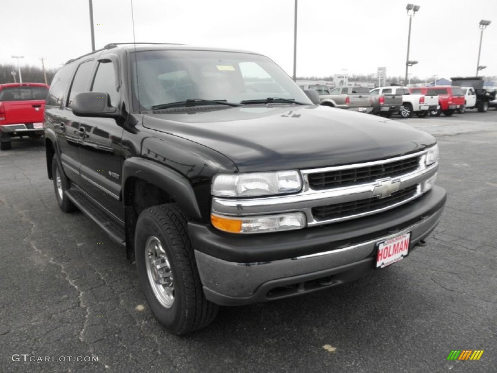 2000 Suburban 2500 LS 4x4 - Onyx Black / Medium Gray photo #2