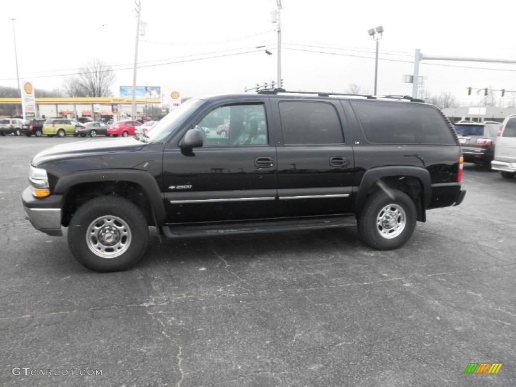 2000 Suburban 2500 LS 4x4 - Onyx Black / Medium Gray photo #4