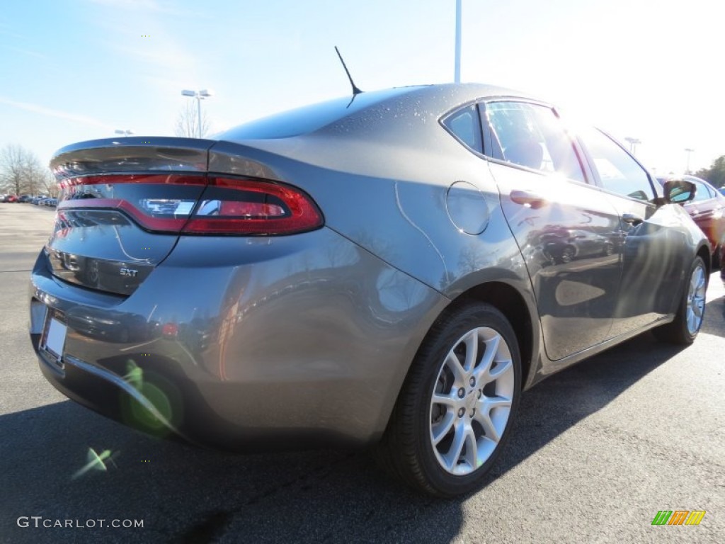 2013 Dart SXT - Tungsten Metallic / Black photo #3