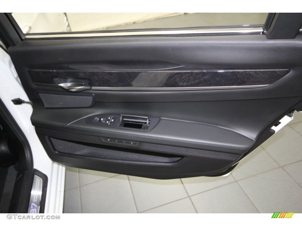 2011 BMW 7 Series Alpina B7 LWB Black Door Panel Photo #76189301