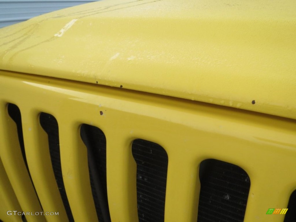 2004 Wrangler X 4x4 - Solar Yellow / Dark Slate Gray photo #8