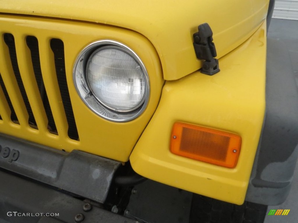 2004 Wrangler X 4x4 - Solar Yellow / Dark Slate Gray photo #9