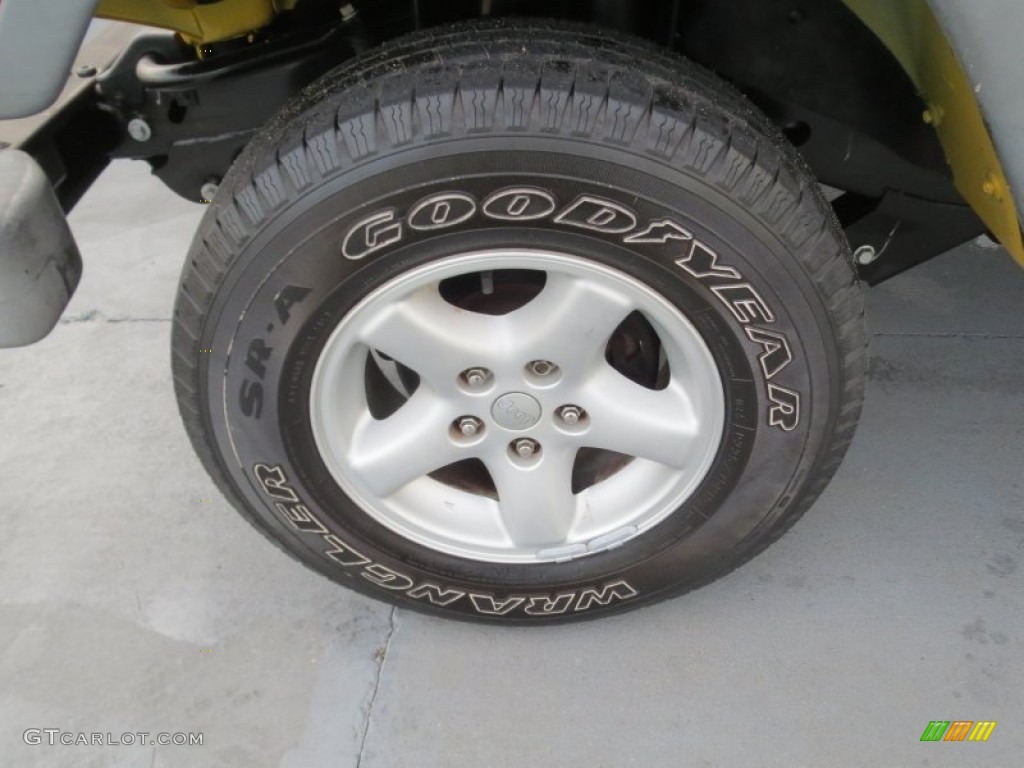 2004 Wrangler X 4x4 - Solar Yellow / Dark Slate Gray photo #11