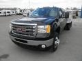 Onyx Black - Sierra 3500HD SLE Crew Cab 4x4 Flat Bed Photo No. 3