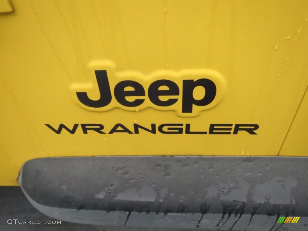 2004 Wrangler X 4x4 - Solar Yellow / Dark Slate Gray photo #16