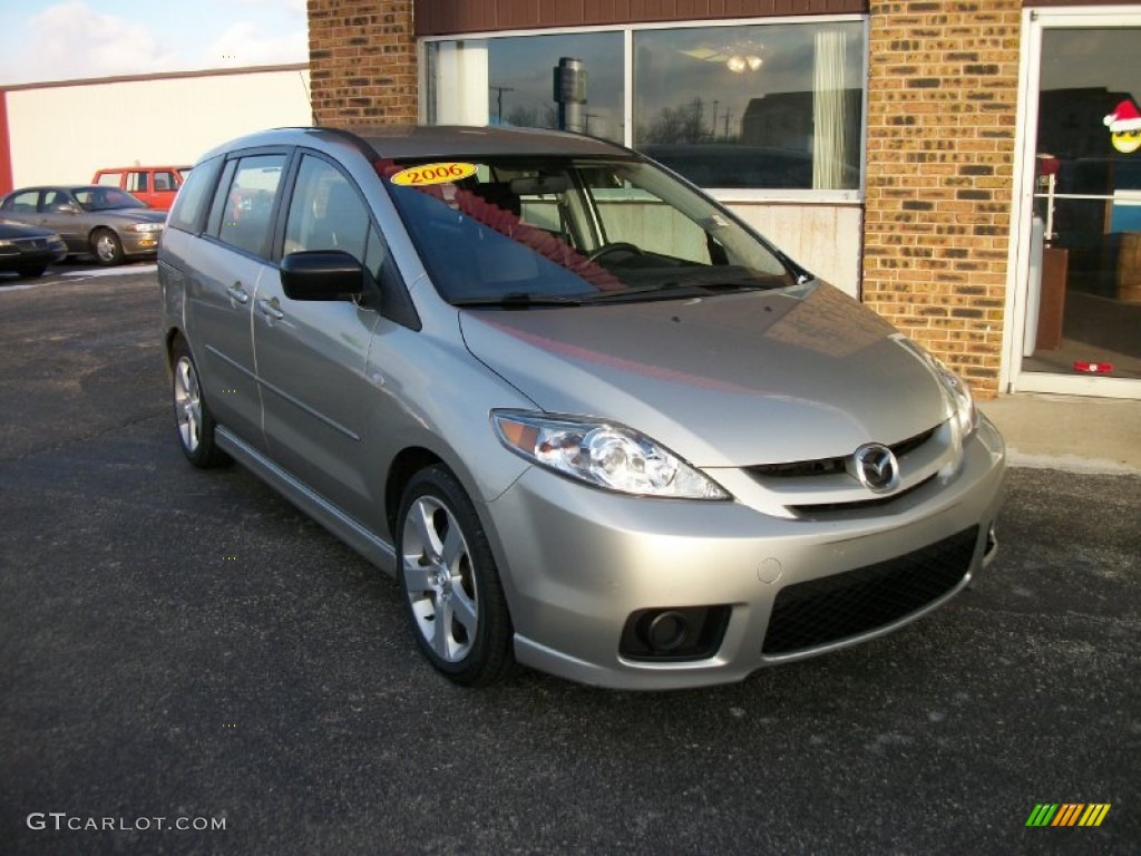 2006 MAZDA5 Touring - Platinum Silver Metallic / Black photo #1