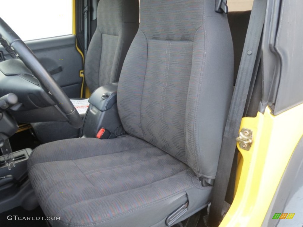 2004 Wrangler X 4x4 - Solar Yellow / Dark Slate Gray photo #29