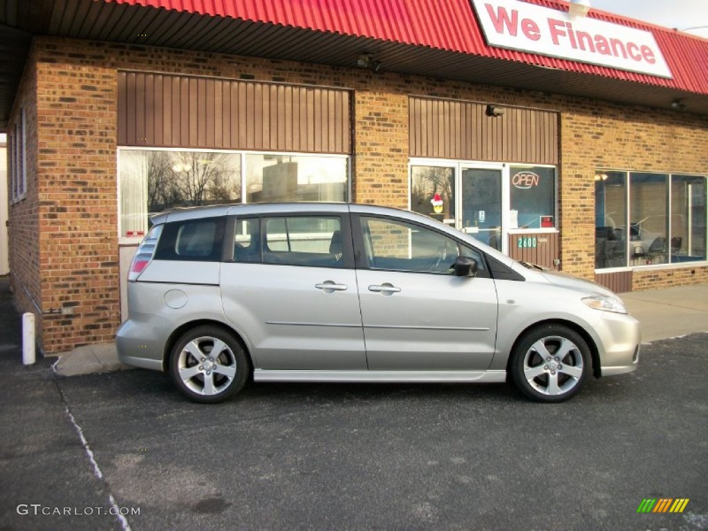 2006 MAZDA5 Touring - Platinum Silver Metallic / Black photo #2