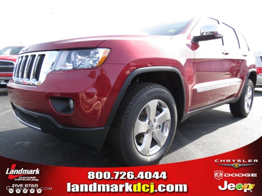 2013 Grand Cherokee Limited - Deep Cherry Red Crystal Pearl / Black/Light Frost Beige photo #1