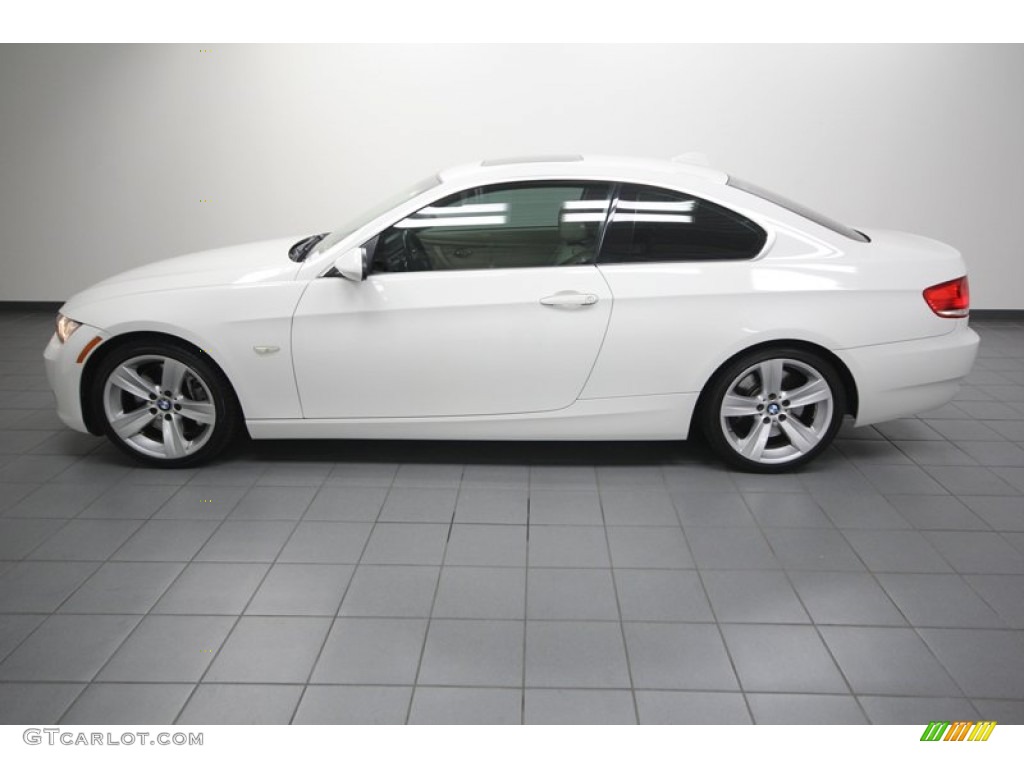 2007 3 Series 335i Coupe - Alpine White / Cream Beige photo #2