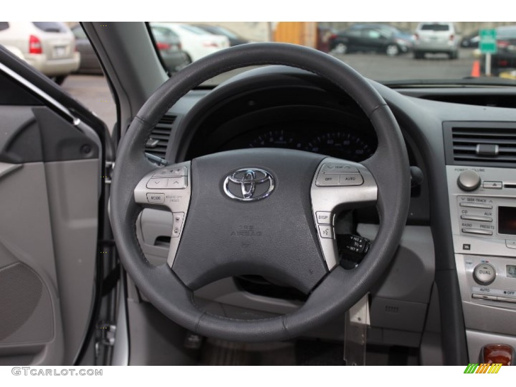 2010 Toyota Camry XLE Ash Gray Steering Wheel Photo #76192025