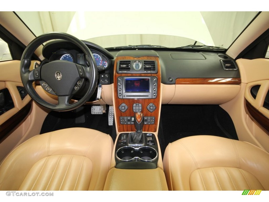 2007 Maserati Quattroporte Sport GT Beige Dashboard Photo #76192207